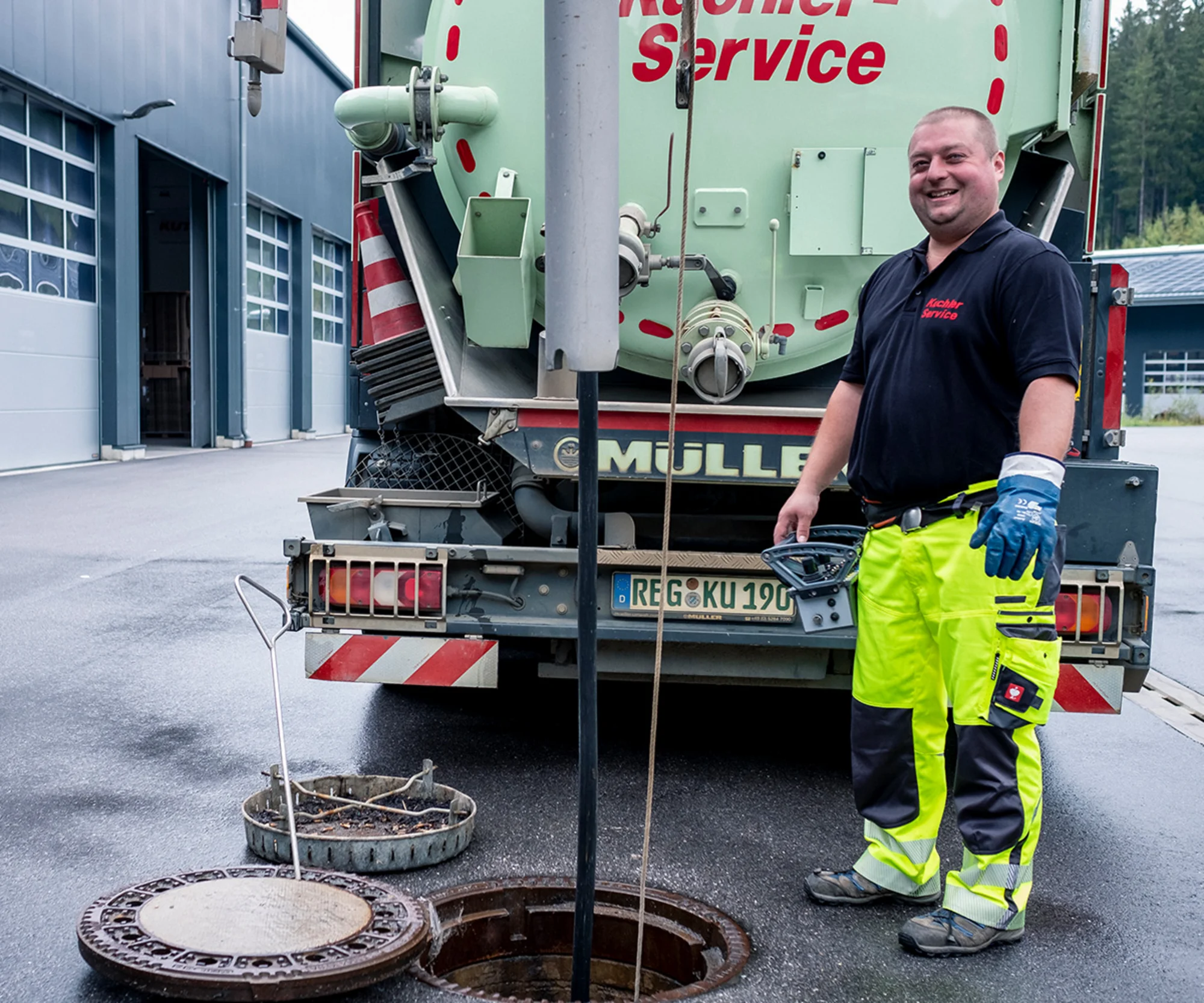 Ablauf von Kanalreinigung und Rohrreinigung